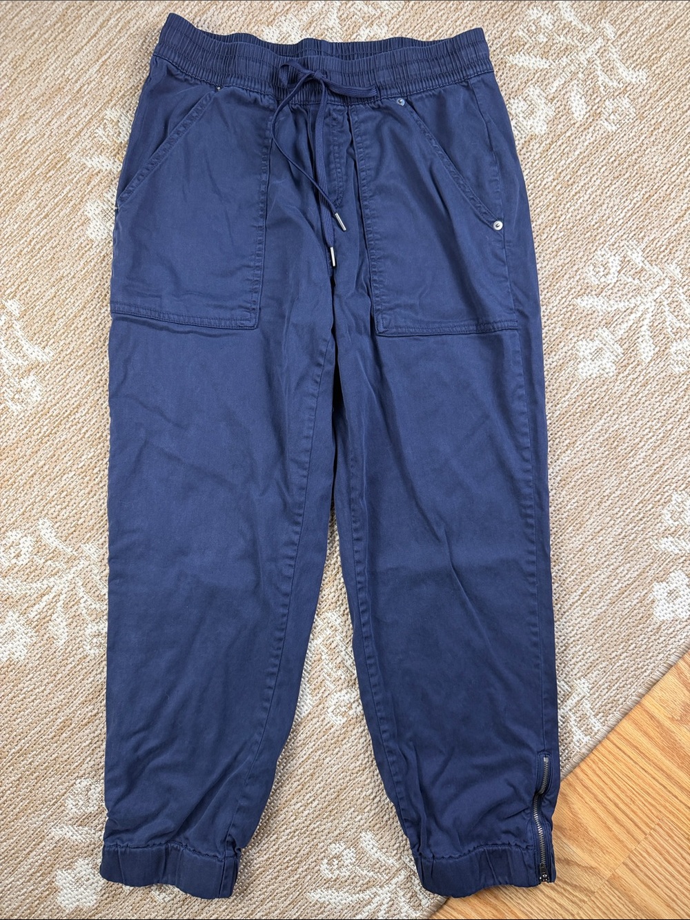 Nicole Miller Classic Navy Drawstring Joggers